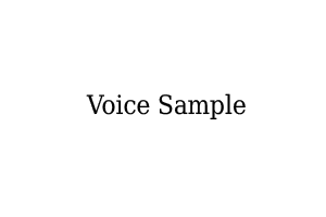 Titanic Voice Sample