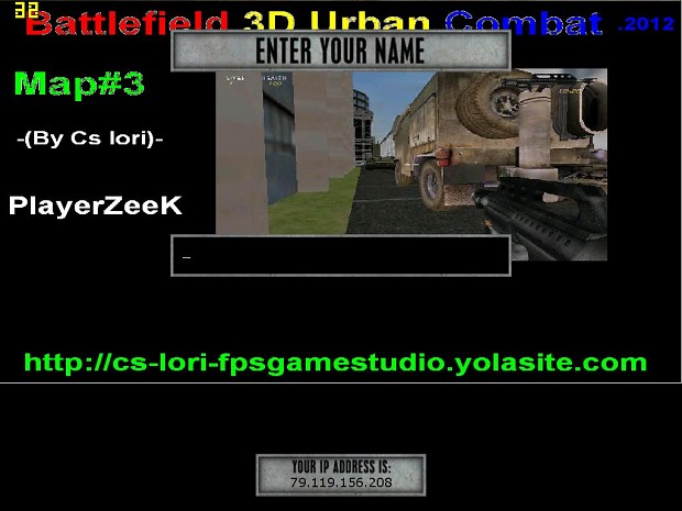 Battlefield 3D Urban Combat[Map#3]