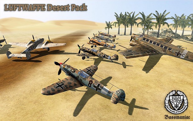 Luftwaffe desert skin pack by Bassmaniac