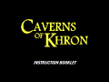 Caverns of Khron Instruction Booklet