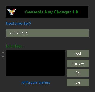 C&C Generals Key Changer 1.0