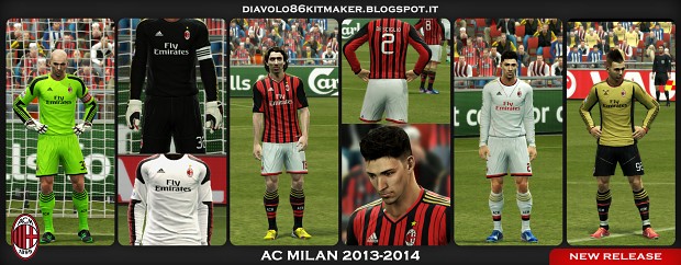 AC Milan 2013 - 2014 Kits by Bryan E3
