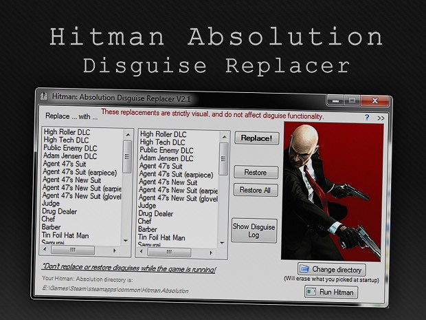 Hitman Absolution Disguise Replacer