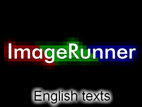 ImageRunner - English Text