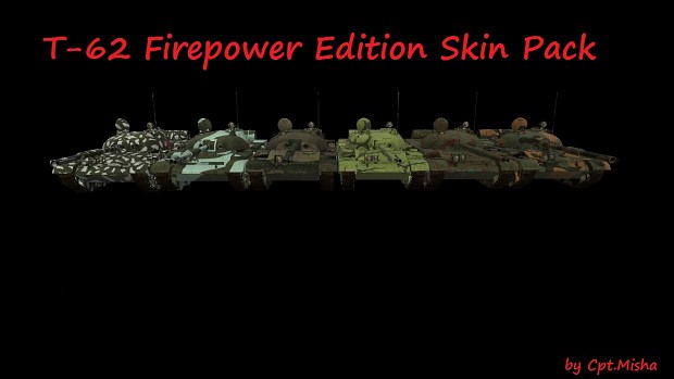T-62 Firepower Edition Skin Pack