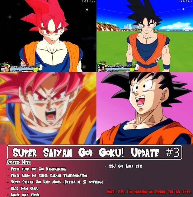 Awsome425's Super Saiyan God Goku! Update #3