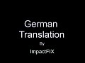 Premonition  "German Translation"