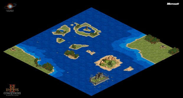 Small Islands With An Abandoned Castle