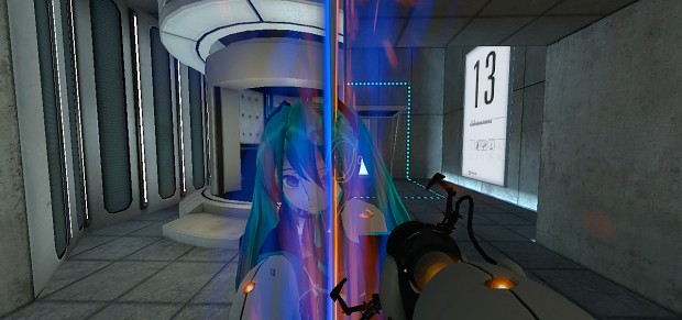 Hatsune Miku player model for Portal