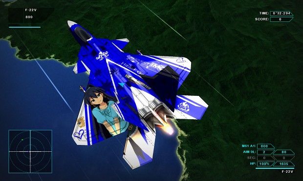 F-22V Idolm@ster Hibiki Ganaha Skin