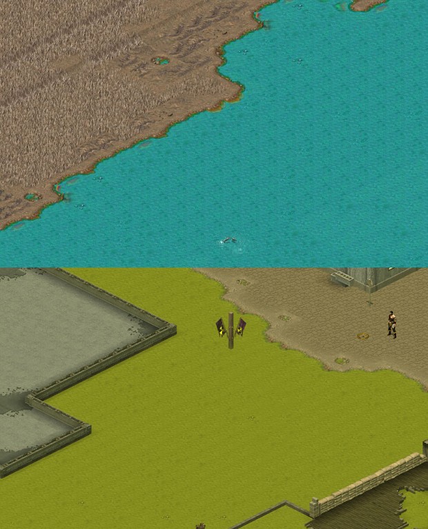 TILES : Oily blue and Yellow water (not animated)