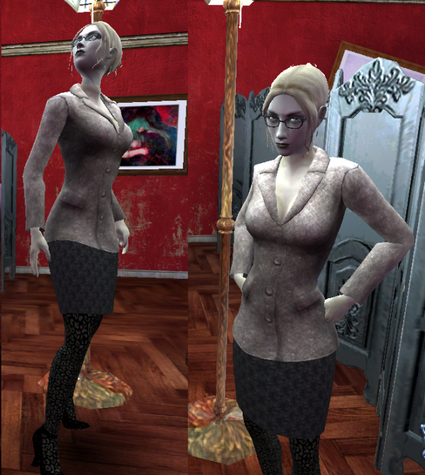 Brunette VV custom skin for player (UPDATED) addon - Vampire: The Masquerade  – Bloodlines - ModDB