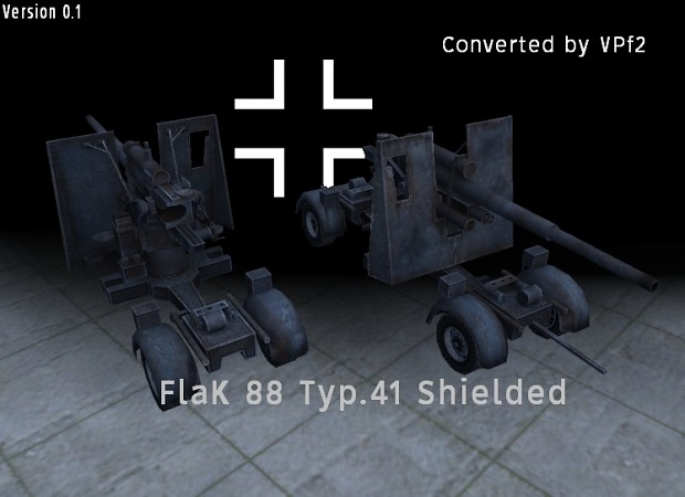 FlaK 88 Typ.41 Shielded - Axis Addon Unit