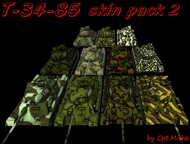 T-34-85 skin pack #2