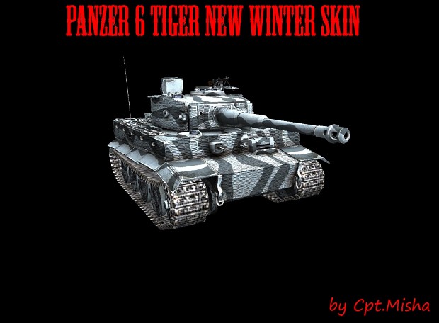 Panzer 6 Tiger with new winter skin