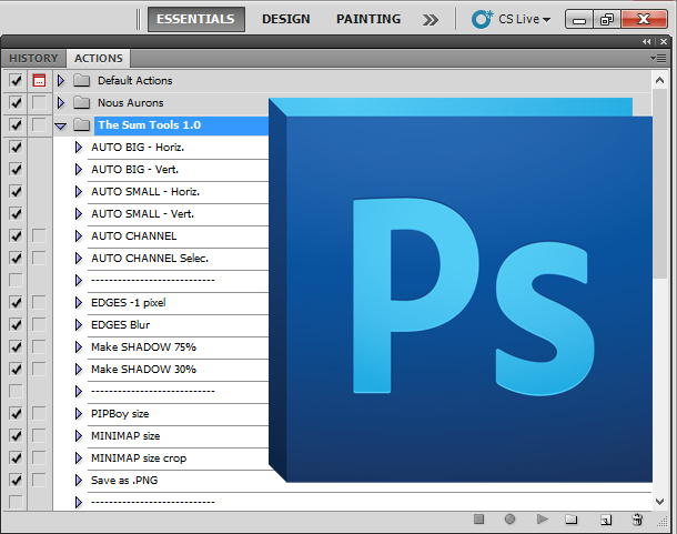The Sum Tools 1.0 (Photoshop actions pack)