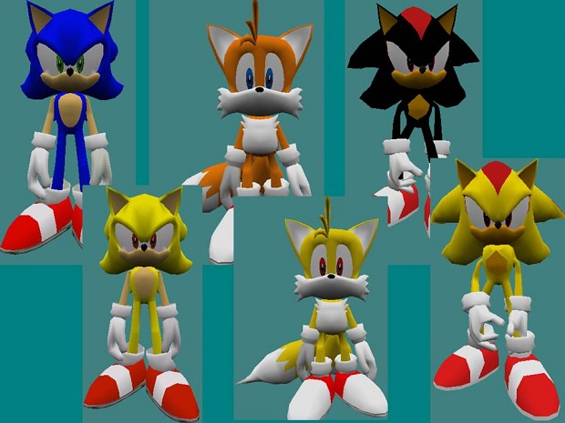 Sonic playermodel pack for goldsource games/mods