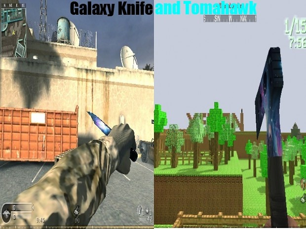 Galaxy Melee Pack - Tomahawk and Knife