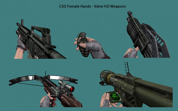 CSO Female Hands (Valve HD Weapons)