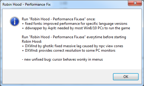 Robin Hood - Performance Fix