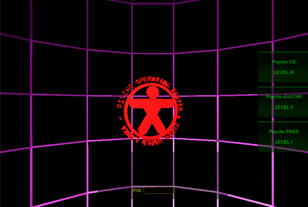 Project Psycho Pass: demo alfa interface