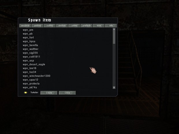 All objects script only for (MISERY patch 2)