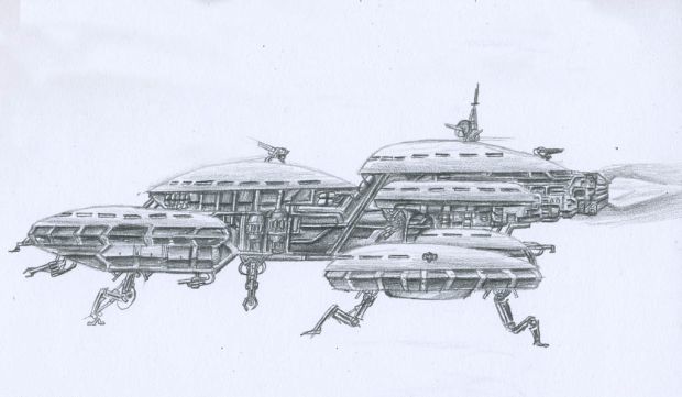 Concept Art - Generic combat ship