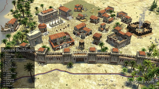 Roman Building Set for Alpha 9