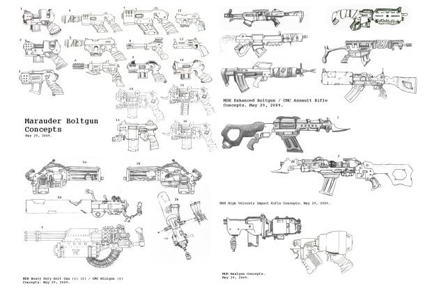 MDR & CMC Weapons Concepts