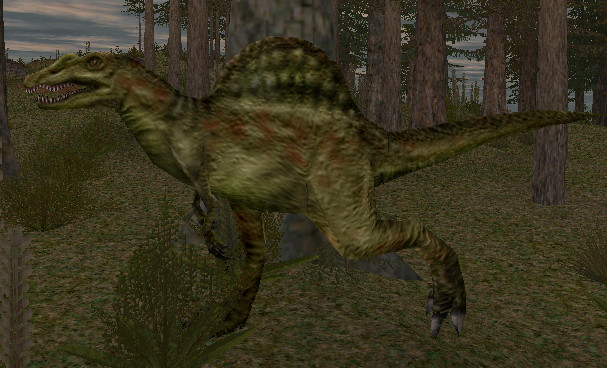 Spino looking for fish