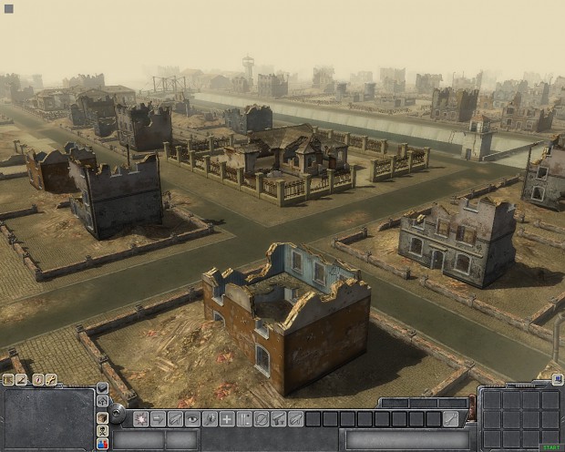 Large urban ruins map