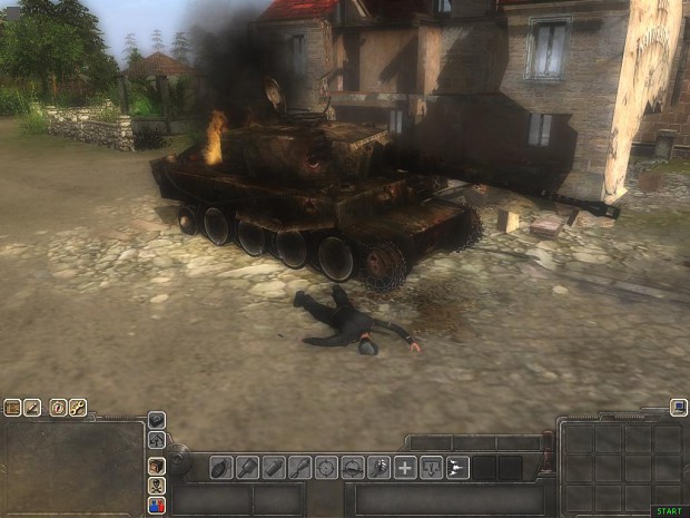 Destroyed  Tiger Tank - Villers-Bocage