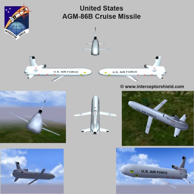 United States AGM-86B Air Launched Cruise Missile