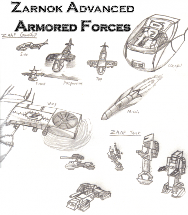 The ZAAF Gunship and Tank