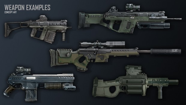 A few weapon examples
