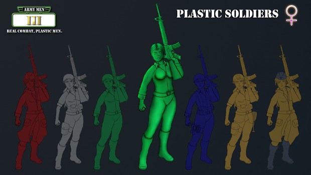 Concept Art - Plastic Soldiers (Female)