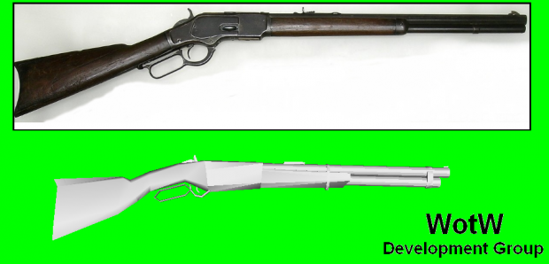Winston Rifle (1873) Model - Untextured