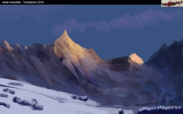 Mountain backdrop concept
