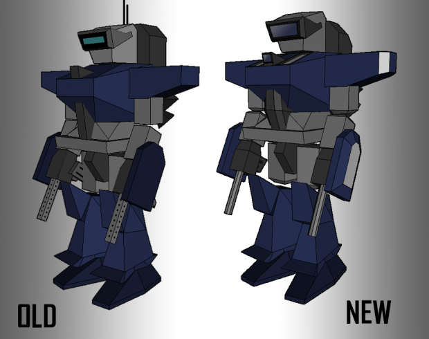 Old and New Hojo Combat Mech