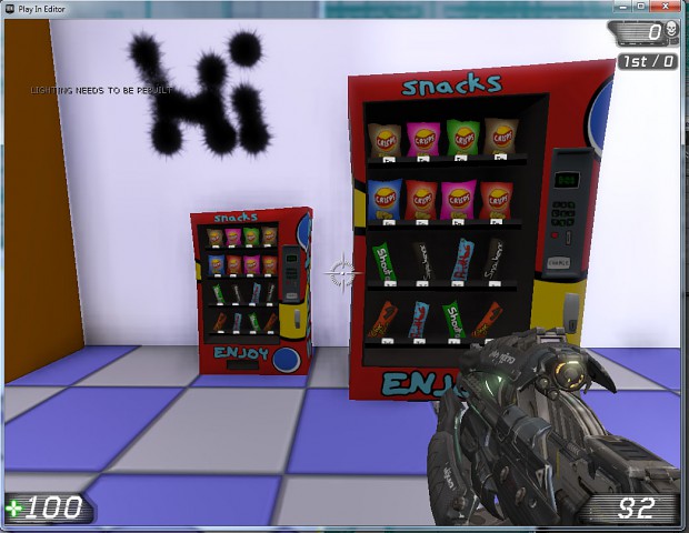 Food vending machine in engine 2