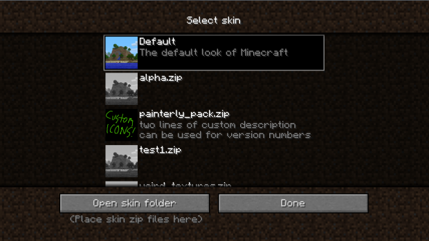 Official skin pack support, coming tomorrow: