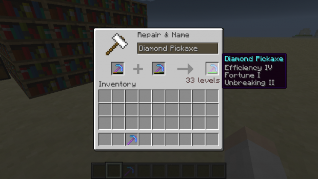 Repairing/Combining enchantments and Tool Naming