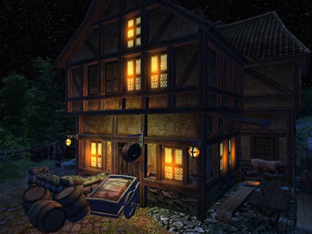 Tavern at night
