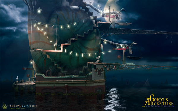 A scene from the first level