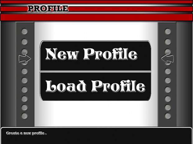 Profile menu
