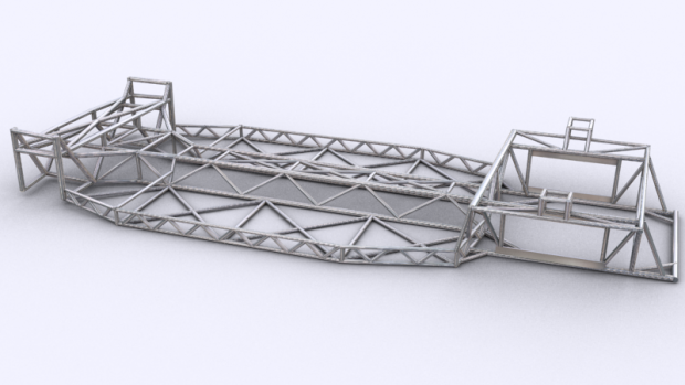Spaceframe Chassis Render