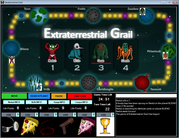 Extraterrestrial Grail gameplay