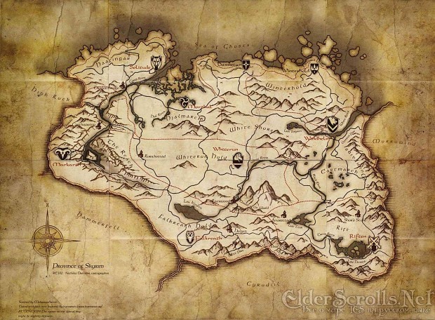 The Skyrim Map