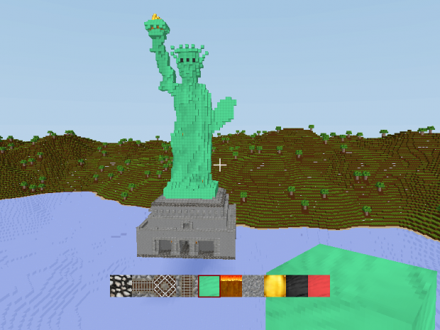Manic Digger - Statue Of Liberty build