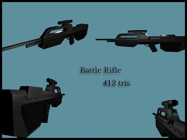 Battle Rifle textured